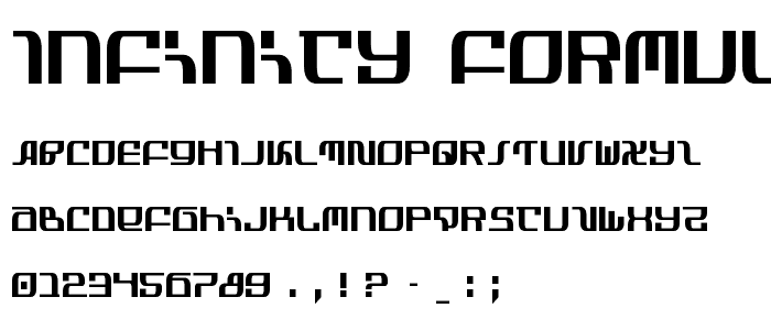 Infinity Formula Condensed font